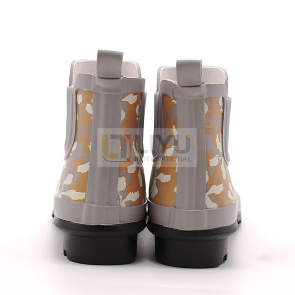 Women's Chelsea Boots Printed Rubber Rain Boots Waterproof Fashion Gumboots