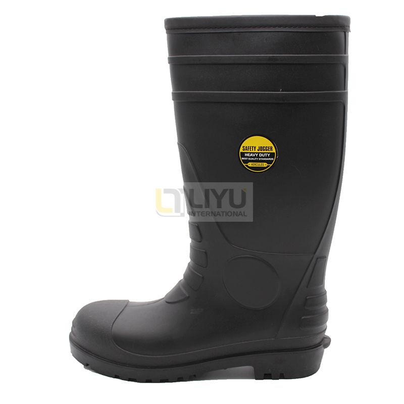 Men's PVC Labor Protection Boots High-top Safety Shoes Non-slip And Thickened Sole Anti-puncture