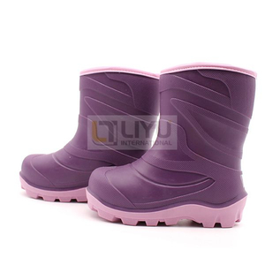 TPR Waterproof Wellington Kids' Rain Boots Winter Outdoor Rain Boots Plus Cotton Wellington Boots