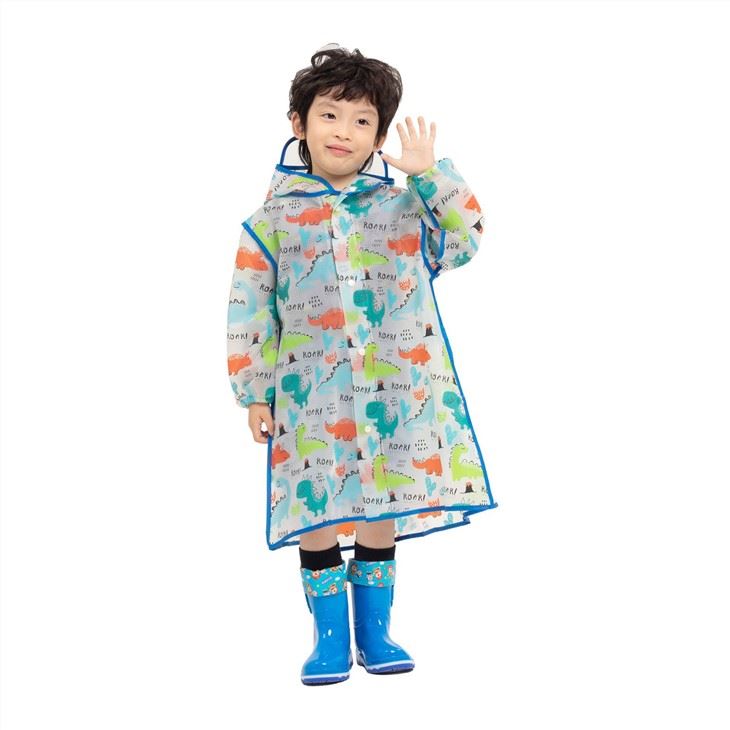 EVA Kids Rain Coats With Schoolbag Position